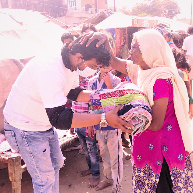 Smiling girl supporting community initiative